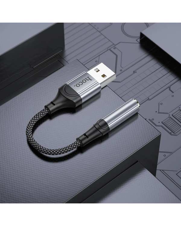 کابل مبدل صوتی مشکی هوکو hoco مدل LS36 3.5 MM TO USB-A - تصویر 7