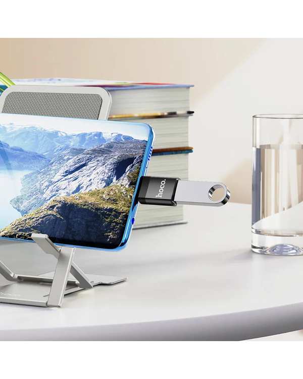 مبدل USB-C TO USB3.0 OTG مشکی هوکو hoco مدل UA17 - تصویر 9