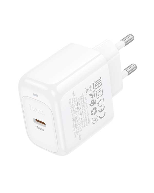 شارژر دیواری 25 وات سفید هوکو hoco مدل CS53A USB - تصویر 2