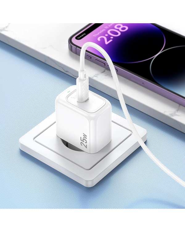 شارژر دیواری 25 وات سفید هوکو hoco مدل CS53A USB - تصویر 7