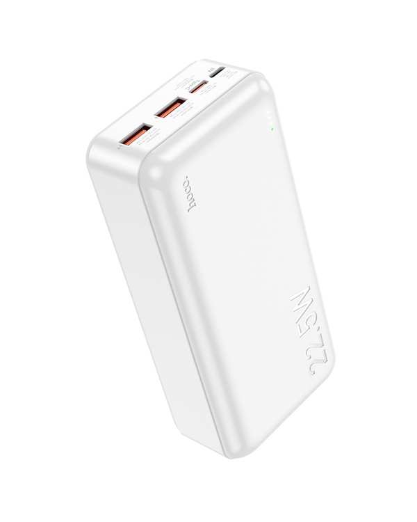 پاوربانک 20 وات فست شارژ سفید هوکو hoco مدل J101B ظرفیت 30000 میلی آمپر ساعت