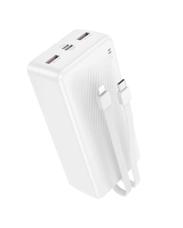 پاوربانک 22.5 وات فست شارژ سفید بروفون Borofone مدل BJ57B ظرفیت 30000 میلی آمپر ساعت