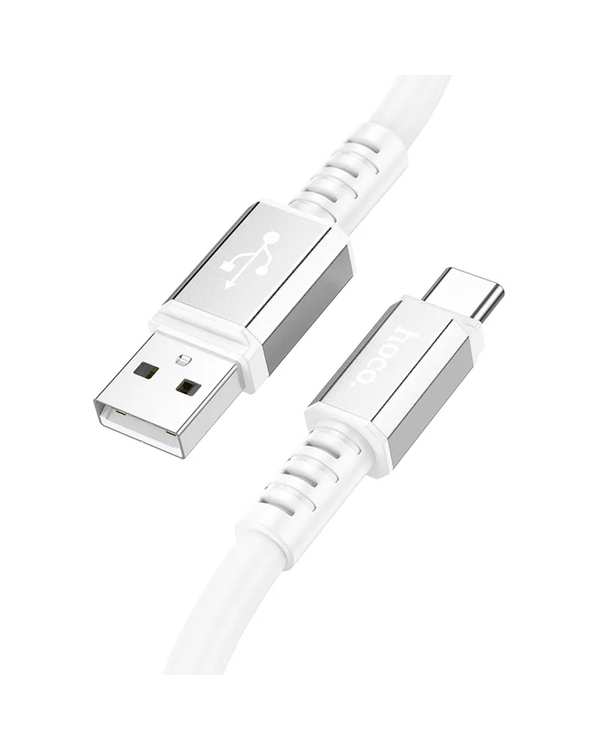 کابل شارژ USB-A به USB-C سفید هوکو hoco مدل X85