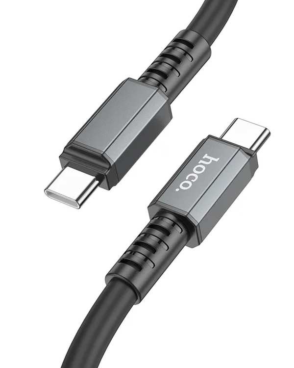 کابل شارژ 60 وات USB-C به USB-C مشکی هوکو hoco مدل X85