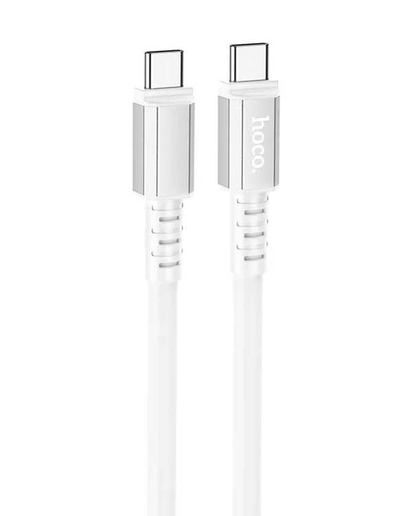 کابل شارژ 60 وات USB-C به USB-C سفید هوکو hoco مدل X85 - تصویر 2