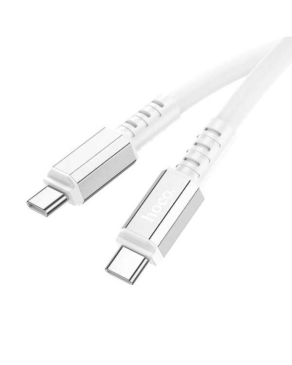 کابل شارژ 60 وات USB-C به USB-C سفید هوکو hoco مدل X85 - تصویر 4