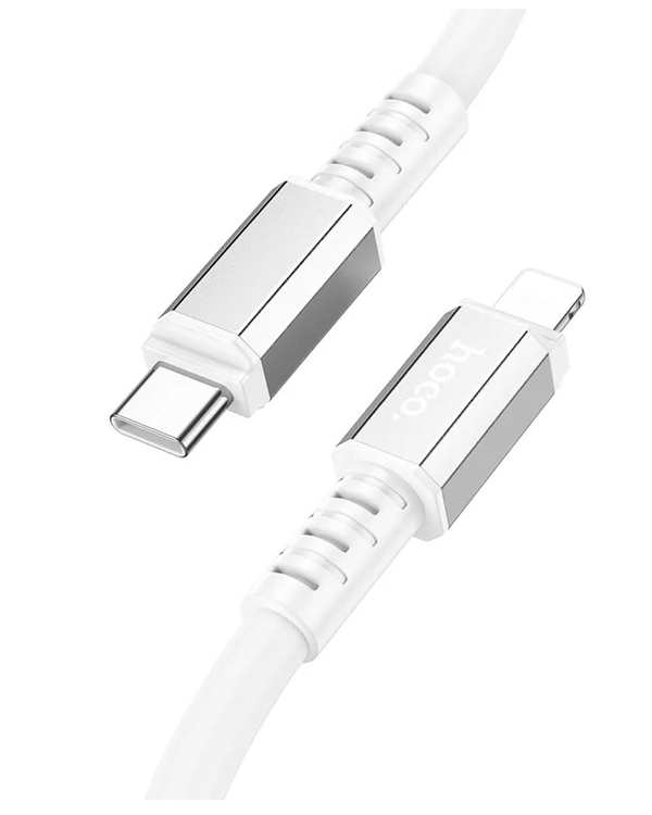 کابل شارژ 20 وات Lightning به USB-C سفید هوکو hoco مدل X85