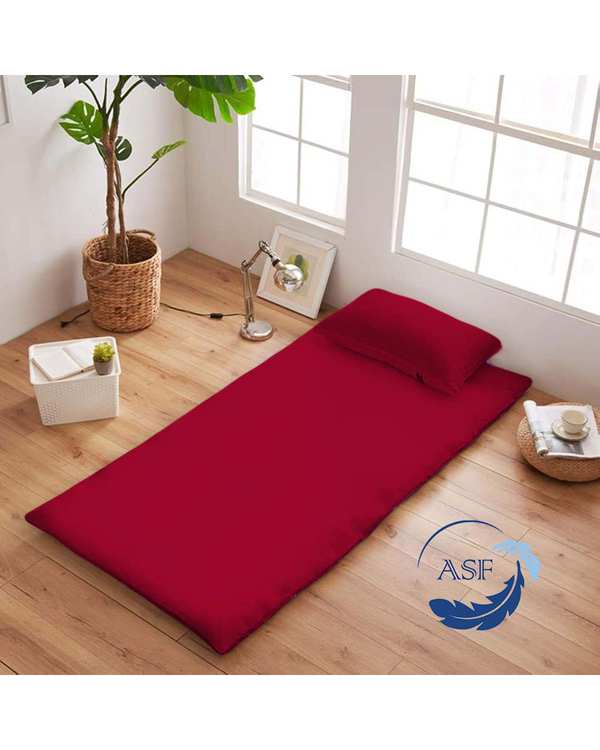 تشک ژاپنی طبی یک نفره سایز 90*200 قرمز ای اس اف ASF مدل ZENTO به همراه روبالشی
