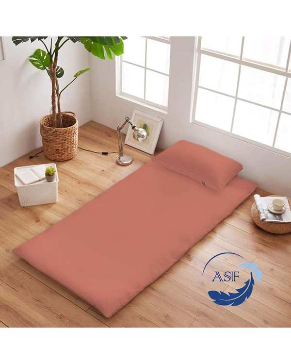 تشک ژاپنی طبی یک نفره سایز 90*200 هلویی ای اس اف ASF مدل ZENTO Max به همراه روبالشی