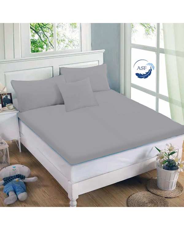 تشک تاپر فوم طبی یک نفره سایز 90*200 نقره ای ای اس اف ASF مدل LUMO به همراه روبالشی