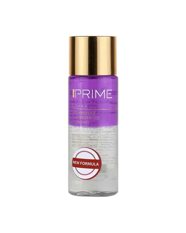 پاک کننده آرایش دو فاز چشم ضد التهاب و فاقد الکل پرایم Prime حجم 100ml