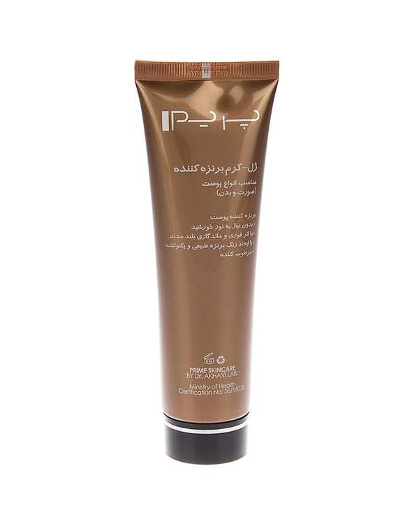 ژل کرم برنزه کننده صورت و بدن پرایم Prime حجم 100ml