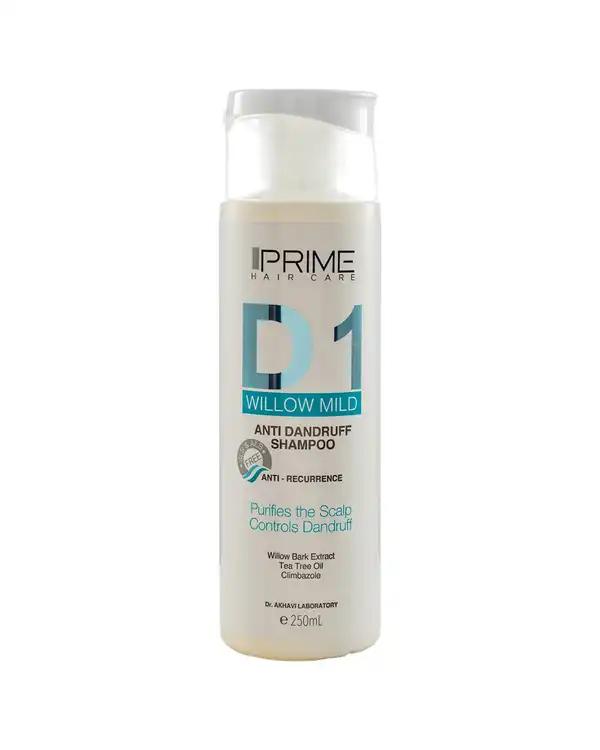 شامپو ضد شوره ملایم پرایم Prime مدل Willow Mild D1 حجم 250ml