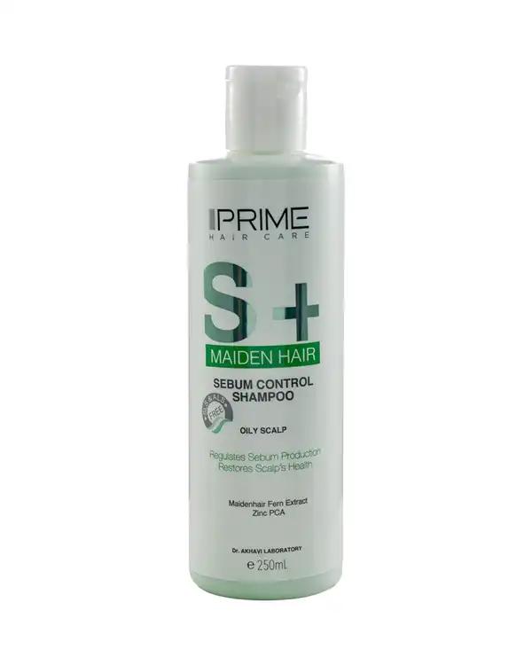 شامپو مو متعادل کننده چربی پرایم Prime مدل Maiden +S حجم 250ml