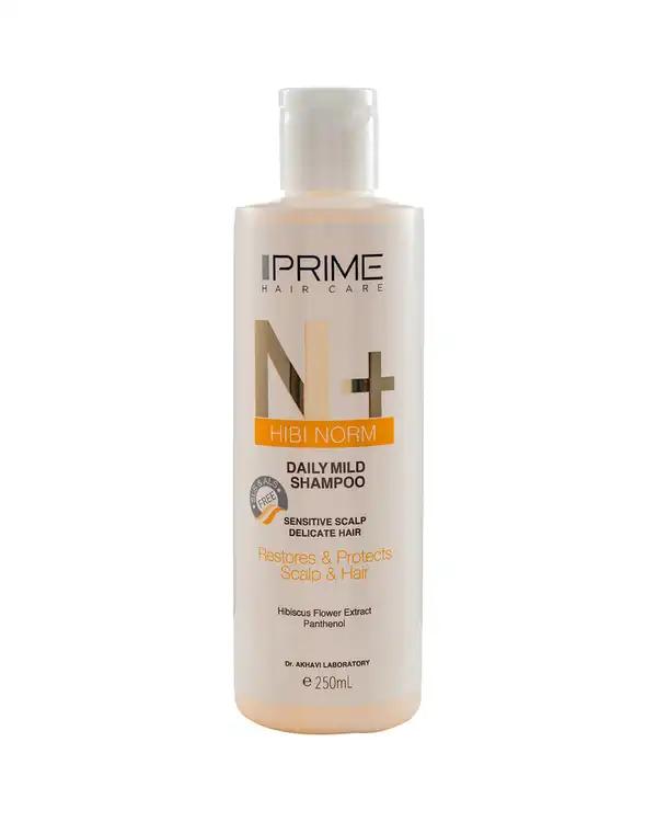 شامپو ملایم روزانه پرایم Prime مناسب پوست سر حساس و موهای نازک حجم 250ml