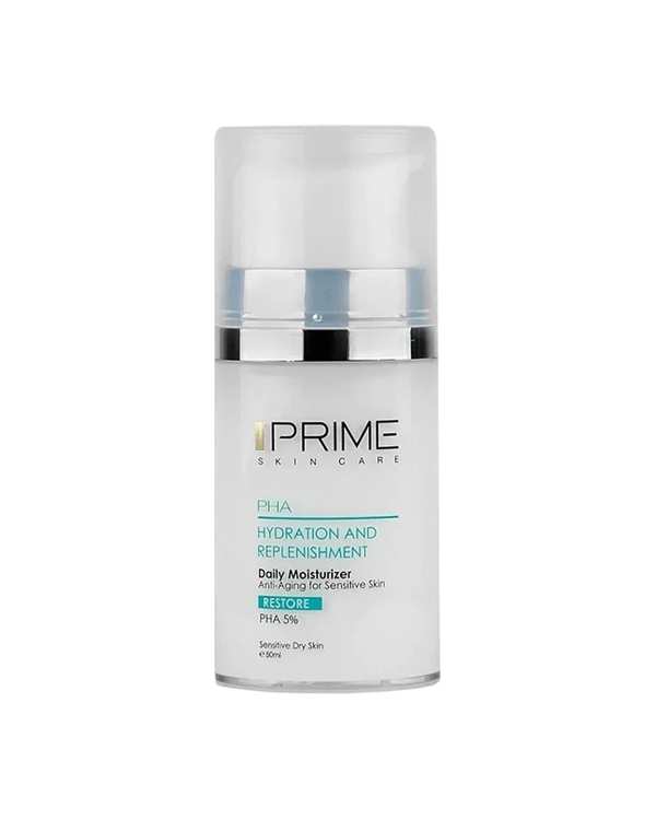 کرم بازسازی کننده و آبرسان صورت پرایم Prime حاوی PHA 5% حجم 50 میلی لیتر