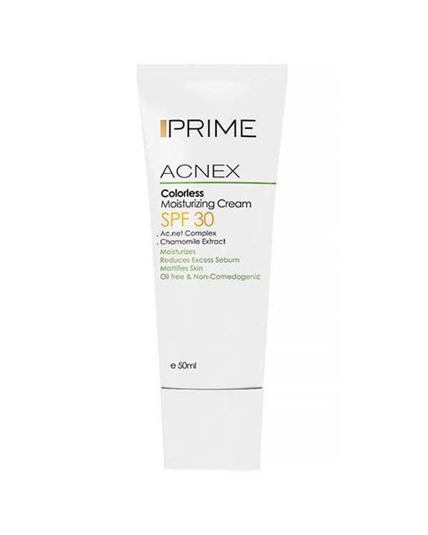 کرم مرطوب کننده بی رنگ SPF 30 پرایم Prime حجم 50ml