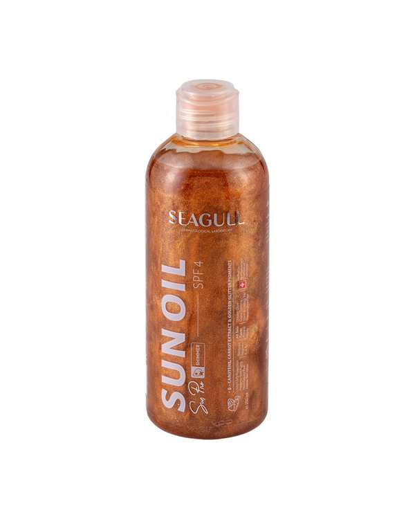 روغن برنزه کننده ویتامینه اکلیلی سی گل Seagull حجم 250ml