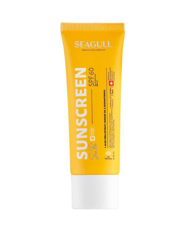 کرم ضد آفتـاب بی رنگ SPF60 سی گل Seagull حجم 50ml