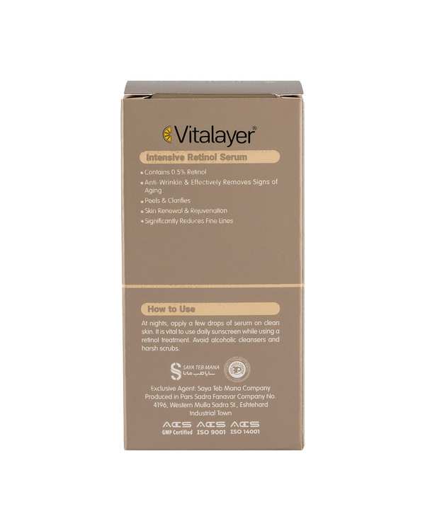 سرم صورت ویتالیر حاوی رتینول حجم 30ml - تصویر 11