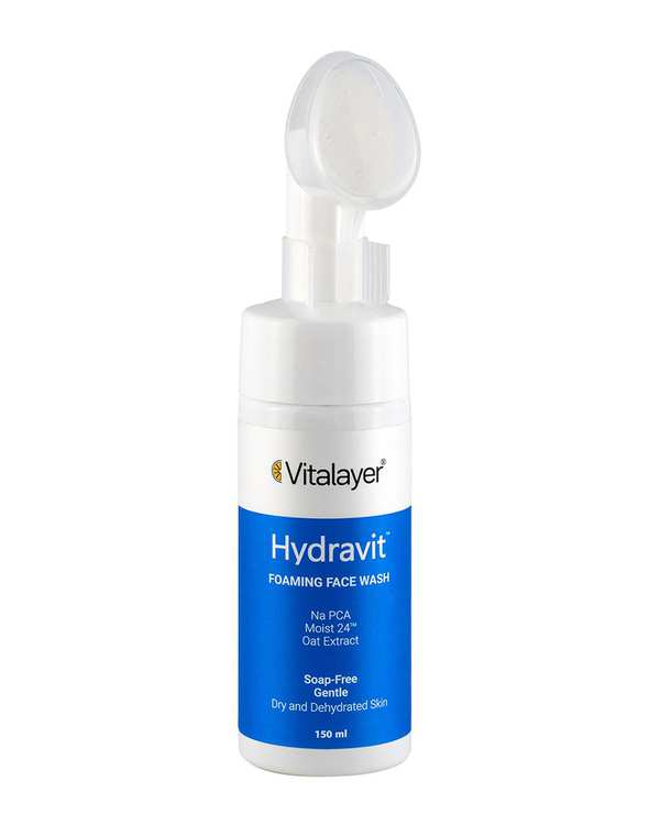 فوم شستشوی صورت ویتالیر Vitalayer مدل Hydravit مناسب پوست خشک و دهیدراته حجم 150ml