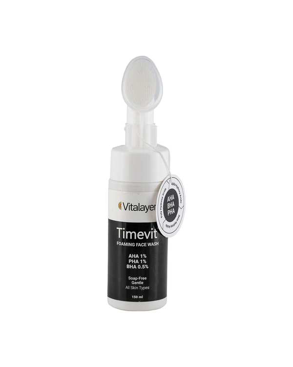 فوم شستشو صورت ویتالیر مدل تایم ویت Timevit حجم 150ml - تصویر 7