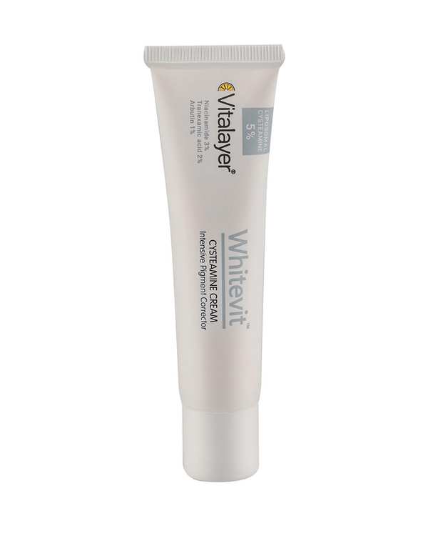 کرم ضد لک و روشن کننده قوی ویتالیر Vitalayer مدل Whitevit حاوی سیستئامین 5% حجم 40ml