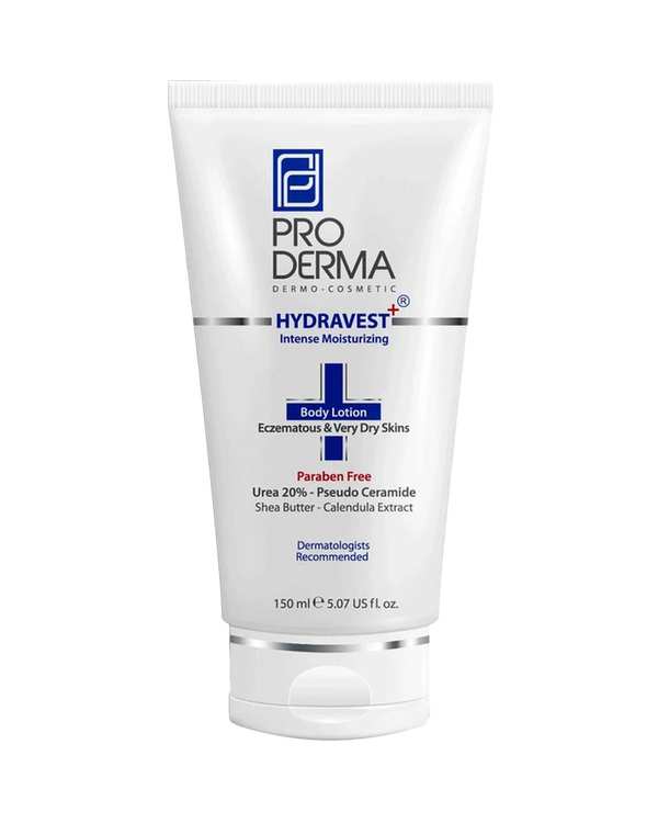 لوسیون بدن پرودرما Proderma مخصوص پوست های خیلی خشک و دارای اگزما حاوی اوره 20 % حجم 150ml