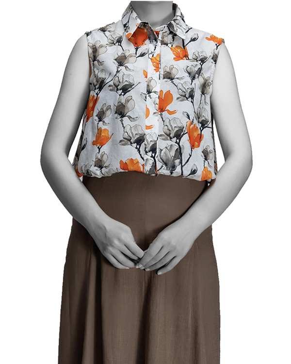 تاپ زنانه نارنجی سرژه Serge کد 202673