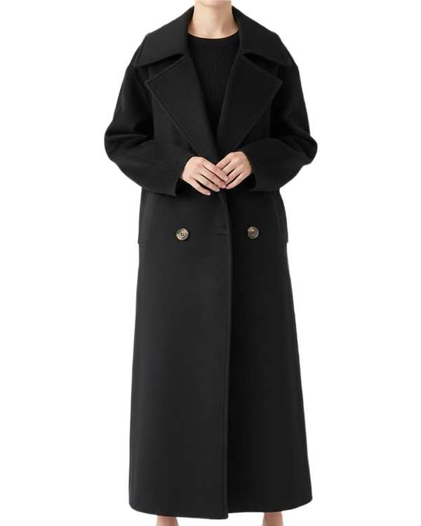 پالتو زنانه مشکی سرژه Serge کد 230156