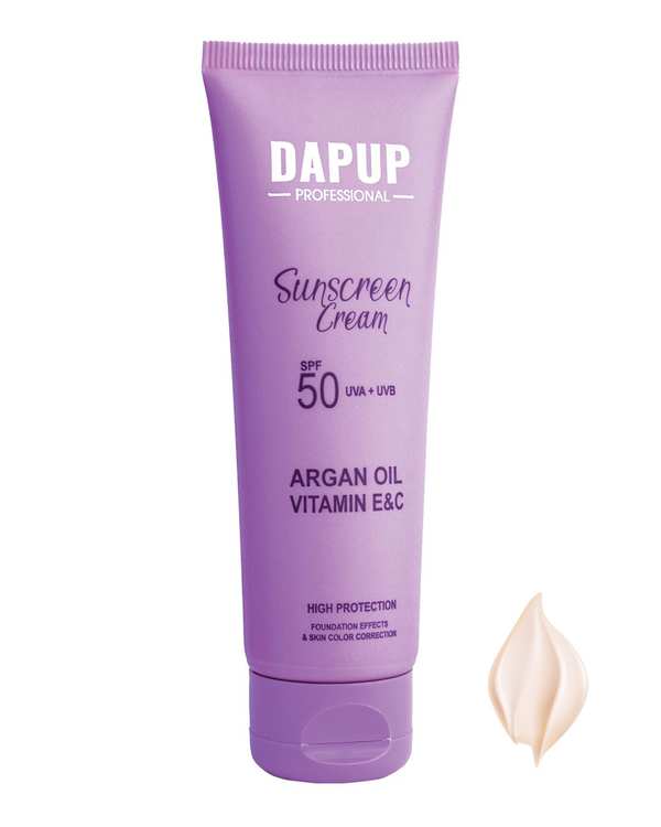 کرم ضد آفتاب رنگی SPF 50 دپاپ Dapup حجم 50ml شماره 01