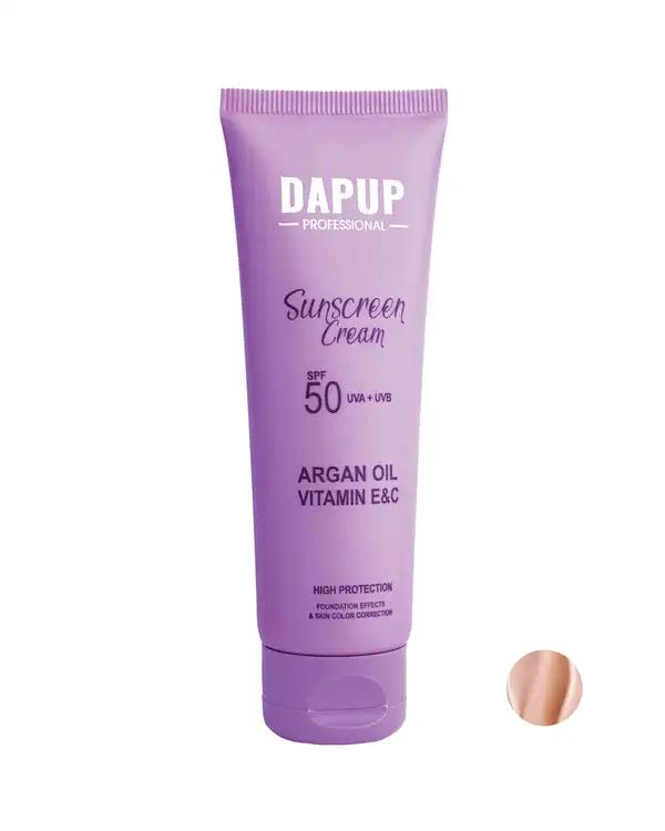 کرم ضد آفتاب رنگی SPF 50 دپاپ Dapup حجم 50ml شماره 03