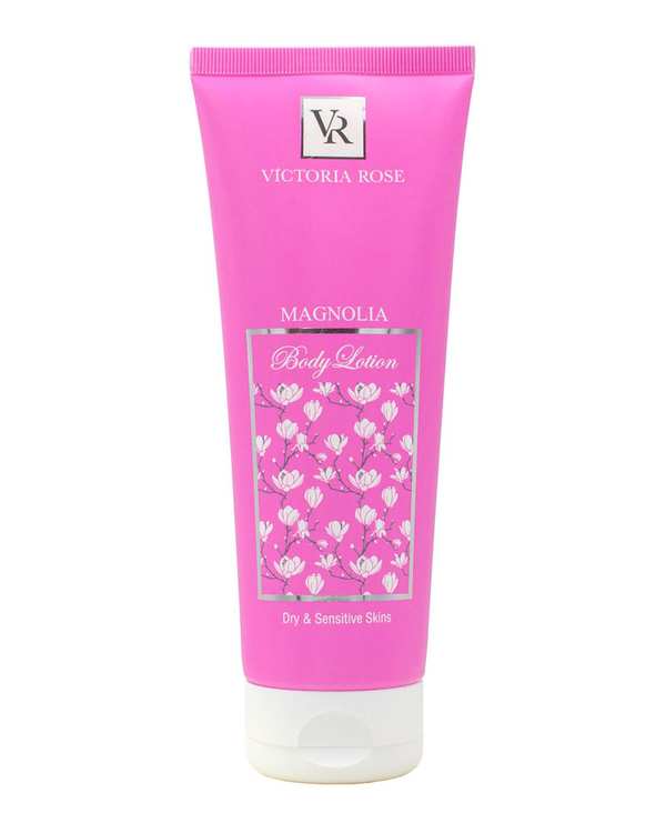لوسیون بدن ویکتوریا رز Victoria Rose مدل مگنولیا Magnolia مناسب پوست های خشک و حساس 250ml
