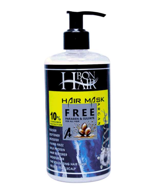 ماسک مو روزانه بدون سولفات بن هیر Bon Hair حاوی روغن آرگان حجم 400ml