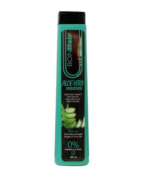 شامپو تقویت کننده مو بدون سولفات بن هیر Bon Hair حاوی آلوئه ورا حجم 400ml