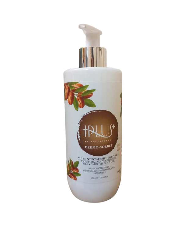 ژل آبرسان آی پلاس Iplus حاوی روغن ماکادمیا و آرگان حجم 350ml