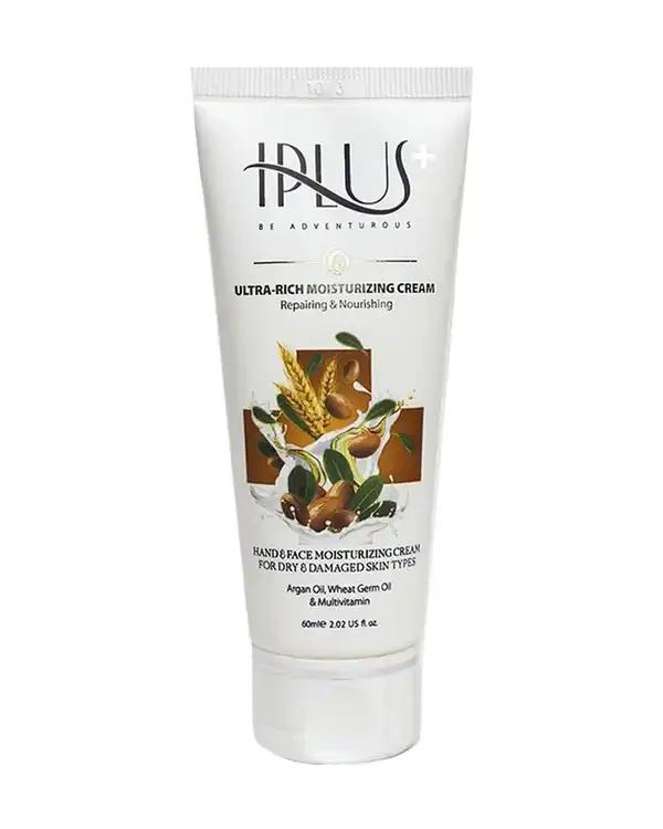 کرم مرطوب کننده آی پلاس Iplus حاوی روغن آرگان و جوانه گندم 60ml