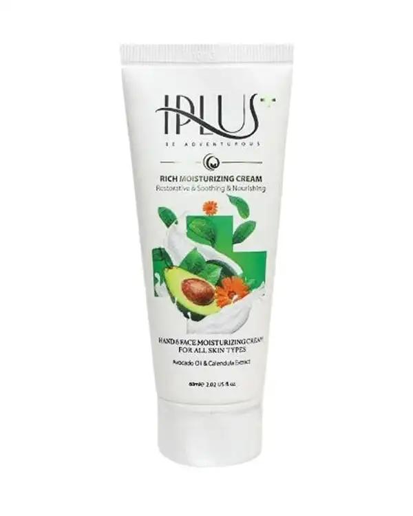 کرم مرطوب کننده آی پلاس Iplus حاوی روغن آووکادو و عصاره کالاندولا 60ml