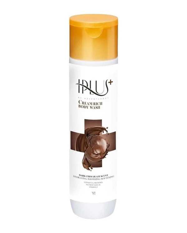شامپو بدن کرمی شکلات تلخ آی پلاس Iplus مناسب انواع پوست حجم 300ml
