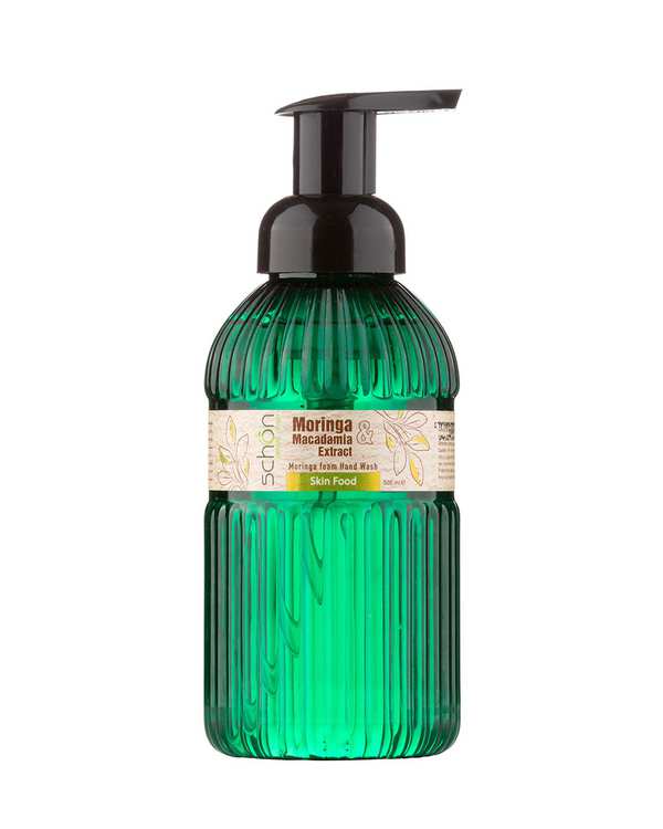 مایع دستشویی فومی شون Schon حاوی روغن مورینگا و ماکادمیا حجم 500ml