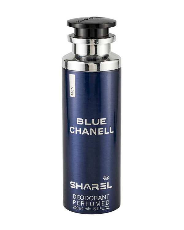 اسپری دئودورانت مردانه شارل Sharel مدل Blue Chanell حجم 200ml