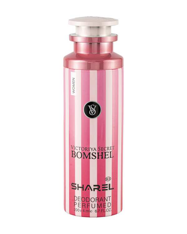 اسپری دئودورانت زنانه شارل Sharel مدل Victoriya Secret Bomshel حجم 200ml