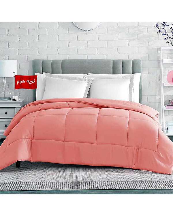 لحاف یک و نیم نفره یک تکه گلبهی نوپه هوم Nopehome طرح مربع کد L31-2 مناسب عرض تشک 120