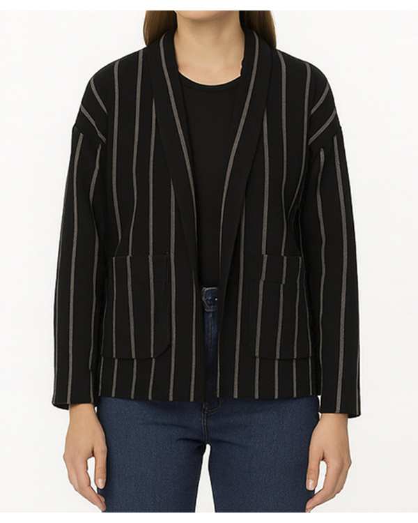 پالتو کوتاه زنانه مشکی آر ان اس RNS کد 11122560