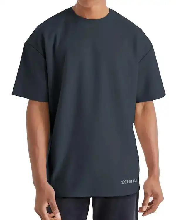 تی شرت مردانه اورسایز دودی نوزده نود و یک 1991 مدل TS1963 DG