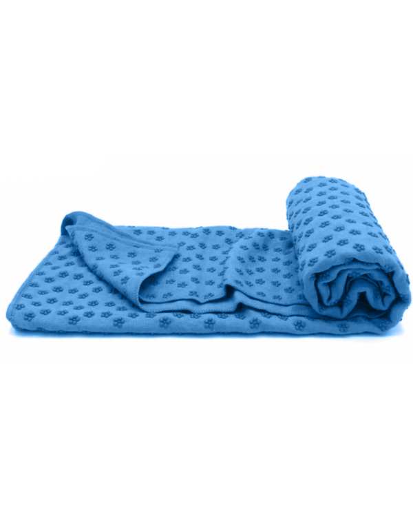 مت یوگا و پیلاتس حوله ای آبی