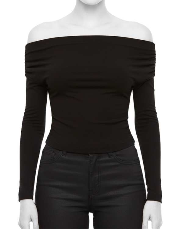 بلوز زنانه مشکی سرژه Serge کد 243118