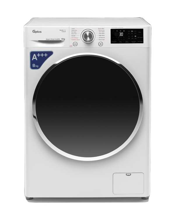 ماشین لباسشویی سفید جی پلاس Gplus مدل GWM-R88W.KTN ظرفیت 8 کیلوگرم