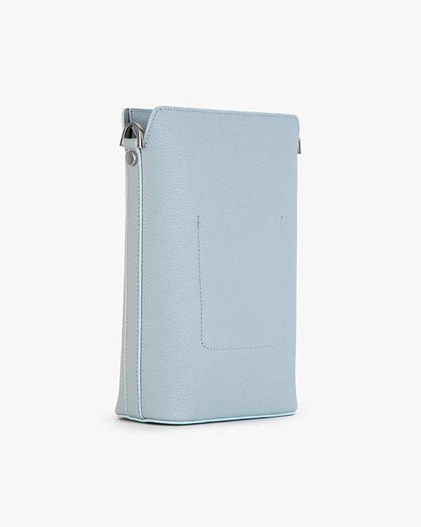 کیف چرم دوشی زنانه آبی برتونیکس Berttonix کد 4042 - تصویر 2