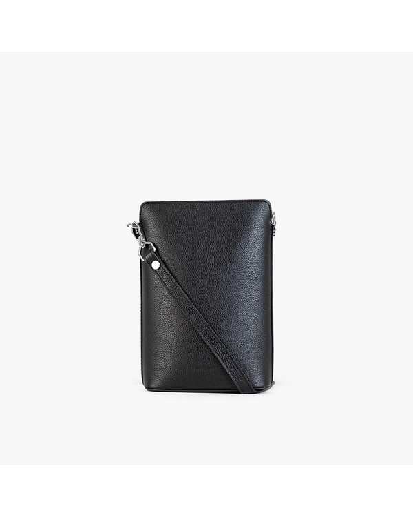 کیف چرم دوشی زنانه مشکی برتونیکس Berttonix کد 4042 - تصویر 2